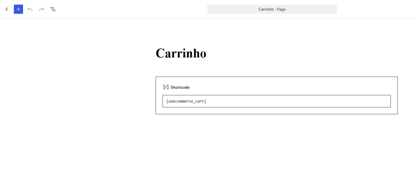 WooCommerce Cart page using the classic Cart shortcode